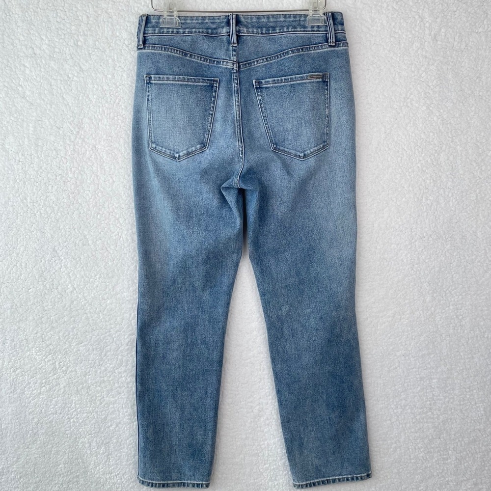 White House Black Market High-Rise Straight Sculpt Jeans Blue Medium Wash Size 6 - Picture 4 of 11